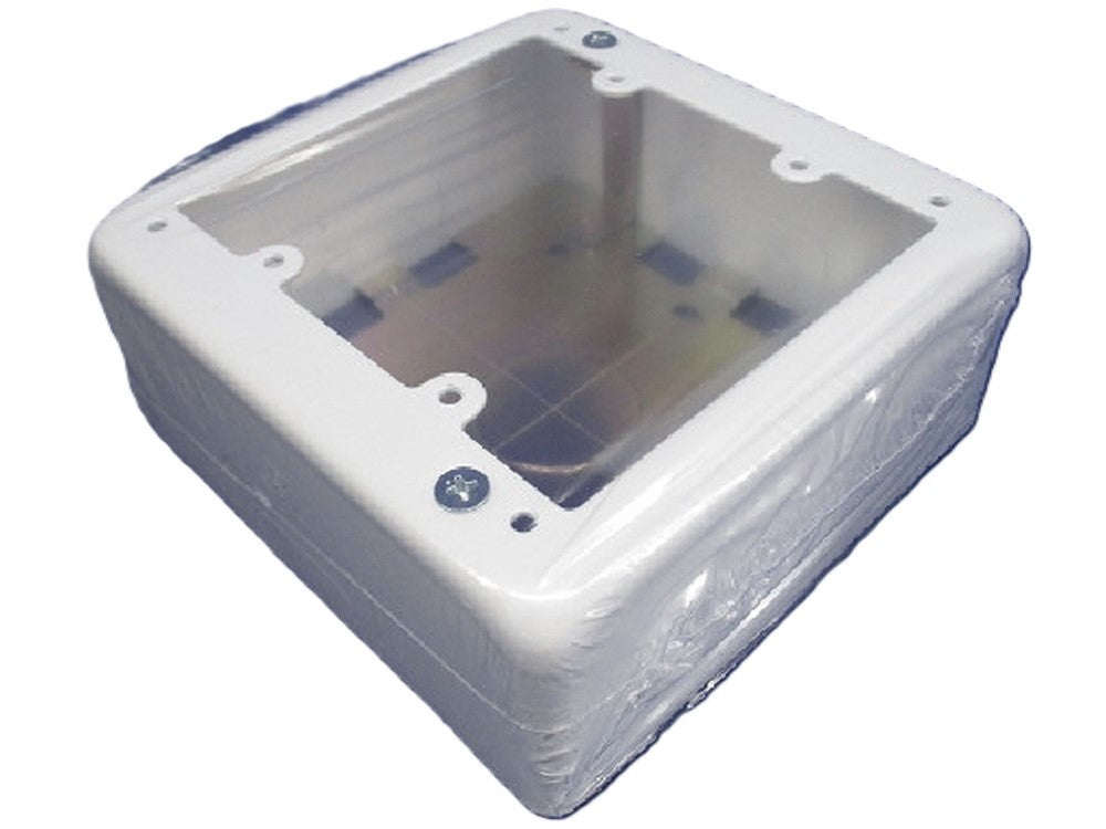 メタルモール付属品 2個用スイッチボックス 深型 ホワイト AB4122