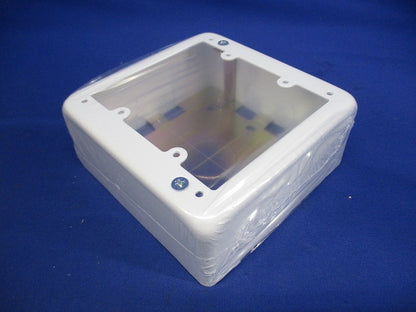 メタルモール付属品 2個用スイッチボックス 深型 ホワイト AB4122