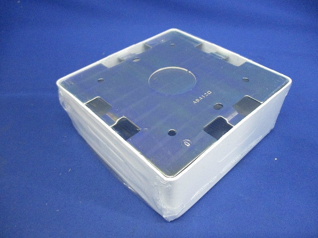 メタルモール付属品 2個用スイッチボックス 深型 ホワイト AB4122
