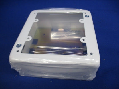 メタルモール付属品 2個用スイッチボックス 深型 ホワイト AB4122