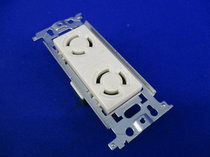 引掛埋込ダブルコンセント(3個入)(ミルキーホワイト)(傷・汚れ有) WF2312