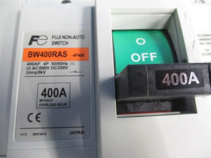 オートブレーカ ノンオートスイッチ 4P400A BW400RAS