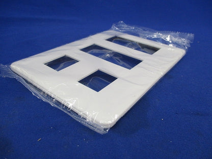 ワイドスリムスクエアプレート3連用(7枚入)(ピュアホワイト) QWD-233