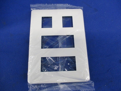 ワイドスリムスクエアプレート3連用(7枚入)(ピュアホワイト) QWD-233