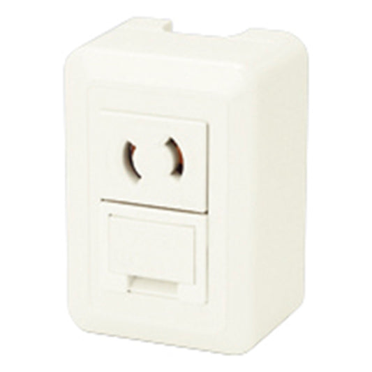露出形アースターミナル付抜止シングルコンセント ピュアホワイト CSS-9E(PW)