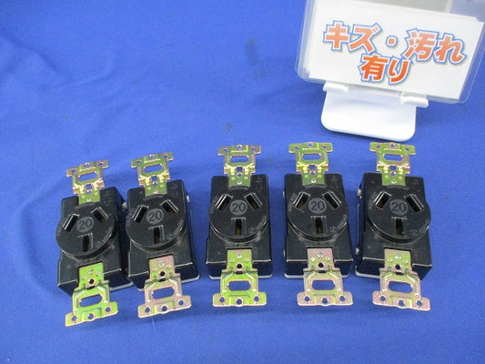 埋込コンセント(5個入)(傷・汚れ有) WF1320K