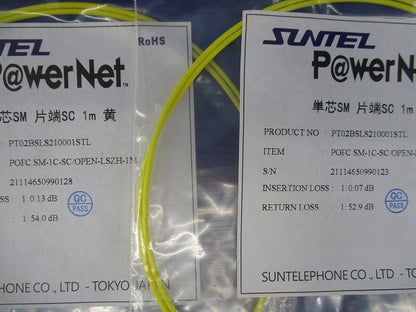 単芯SM 片端SC 1m 黄(4個入) PT02BSLS210001STL