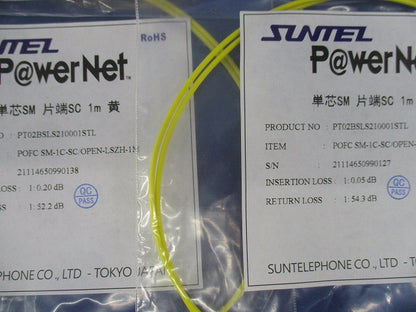 単芯SM 片端SC 1m 黄(4個入) PT02BSLS210001STL