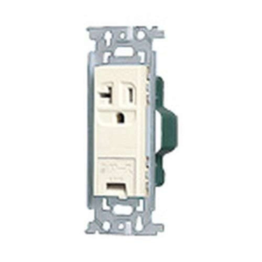 15A・20A兼用埋込絶縁接地コンセント フラット型 10個入 WN1931-10