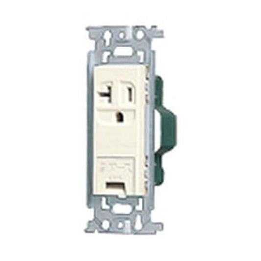 15A・20A兼用埋込アースターミナル付接地 コンセント フラット型 WN1931