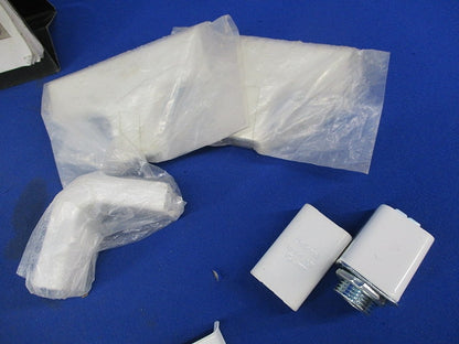 メタルモール付属品混在セット(混在28個入り)(ホワイト) DZA111W他