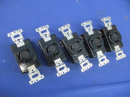 接地2P20A引掛埋込コンセント(5個入) WF2520