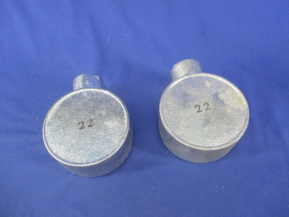 丸型露出ボックス(亜鉛メッキ)2個入(傷・汚れ有) 22
