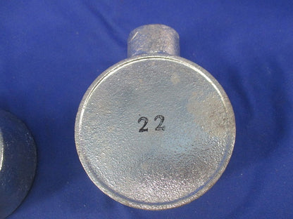 丸型露出ボックス(亜鉛メッキ)2個入(傷・汚れ有) 22
