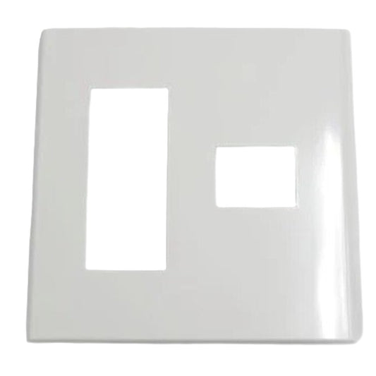 コスモシリーズワイド21 簡易耐火用コンセントプレート4コ用 3コ+1コ用 ホワイト WTF8774W
