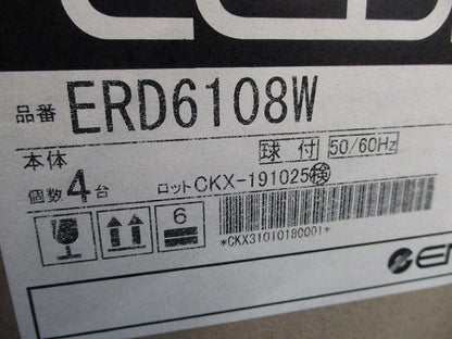 LED浅型ベースダウンライトφ150(電球色)(4台入)(新品未開梱) ERD6108W