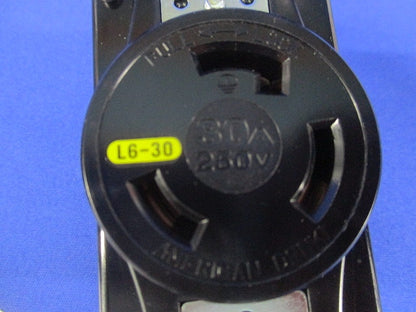 引掛形 埋込コンセント 接地2P30A250V 黒 3320-L6