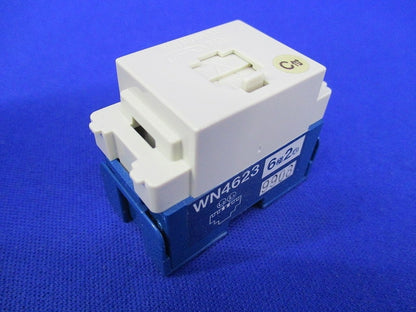 埋込C付テレホンモジュラジャック 6極2心(5個入) National WN4623
