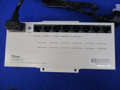 ギガスイッチングHUB 8ポート(未使用品) AH-08GP-01