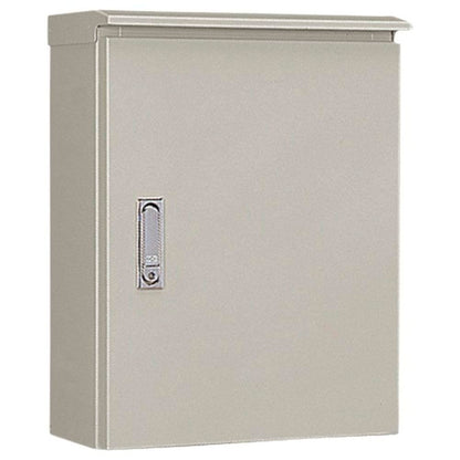 屋外用制御盤キャビネット ライトベージュ 屋根付 片扉 OR25-55