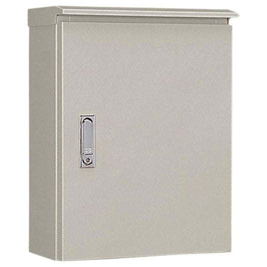 屋外用制御盤キャビネット ライトベージュ 屋根付 片扉 OR25-55