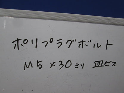 ポリプラグボルト 皿ビス(130個以上入) M5×30