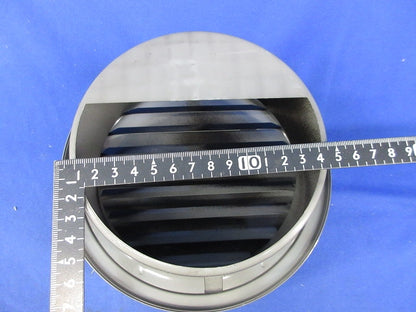 自然 給・排気口用部品 フラット型(黒)(キズ・汚れ有) φ150