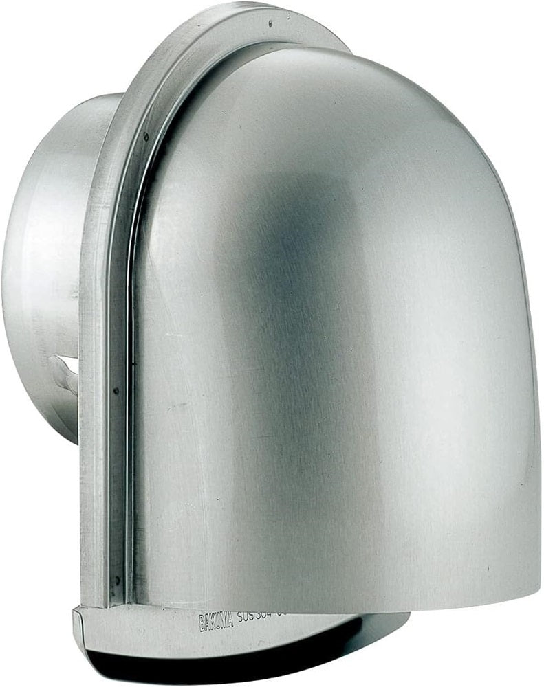 U型フード付換気口 ガラリ 防火ダンパー付 120度 下部開放タイプ 100mm用 BD-100UV