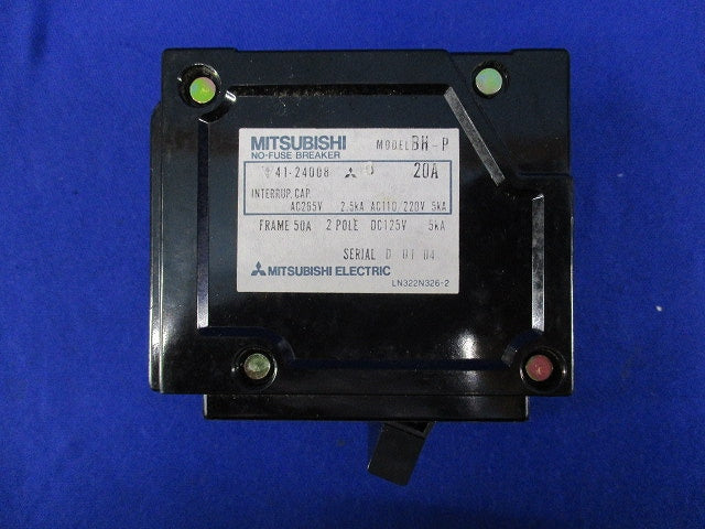 ノーヒューズブレーカ 2P20A(キズ･汚れ有) BH-P