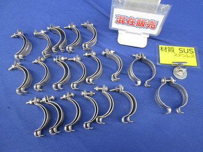 パイラッククリップ(ステンレス)(混在19個入)(キズ・汚れ有) G-42
