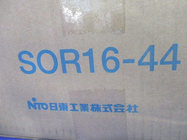 ステンレス屋外用制御盤キャビネット 水切 防塵 防水パッキン付 鉄製基板付 片扉 ライトベージュ塗装 SOR16-44