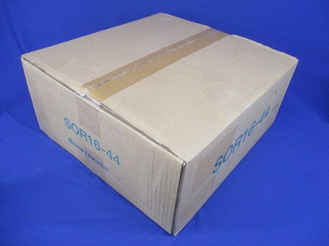 ステンレス屋外用制御盤キャビネット 水切 防塵 防水パッキン付 鉄製基板付 片扉 ライトベージュ塗装 SOR16-44