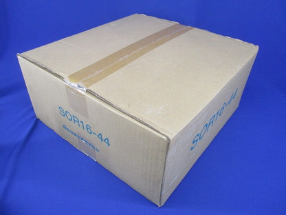 ステンレス屋外用制御盤キャビネット 水切 防塵 防水パッキン付 鉄製基板付 片扉 ライトベージュ塗装 SOR16-44