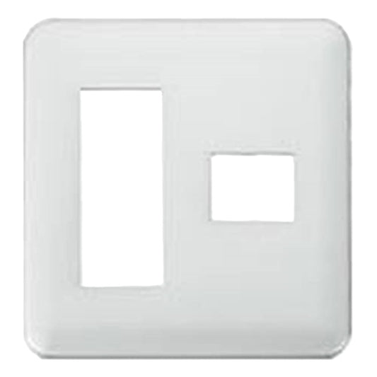 グレーシアシリーズ ラウンド Fプレート 3コ+1コ用 シルバーグレー WTV6274S2