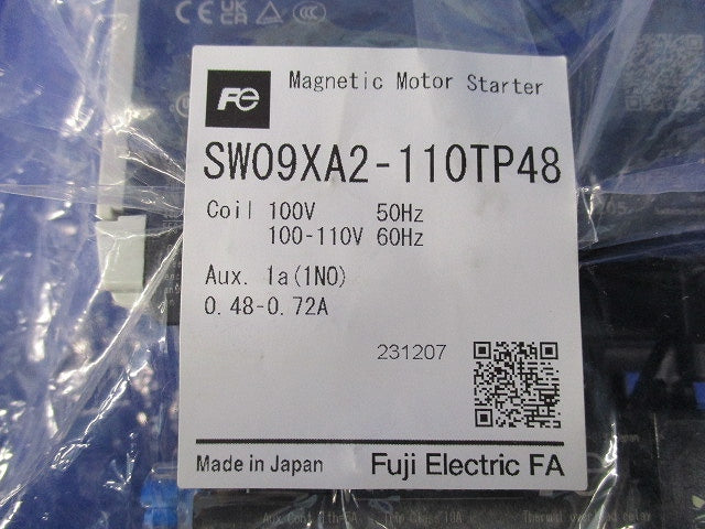電磁開閉器0.48-0.72A(新品未開封) SW09XA2-110TP48