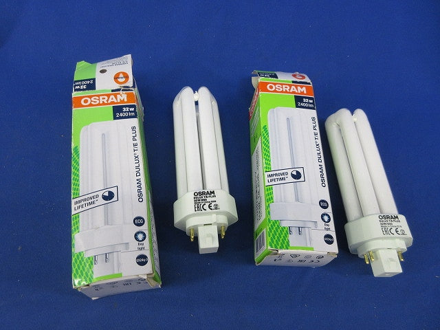コンパクト形蛍光ランプ(昼白色)(2個入)(キズ・汚れ有) DULUXT/EPLUS32W/850