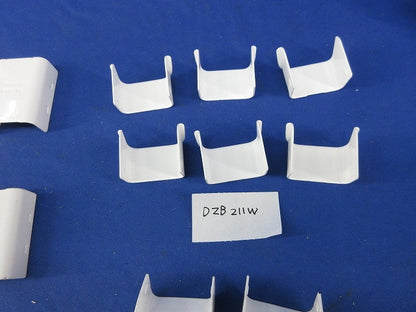 メタルモール付属品セット(混在16個入)(ホワイト) DZB217W他