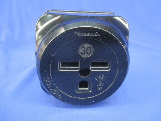 露出コンセント 接地2P ブラック WK3630