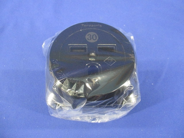 露出コンセント 接地2P ブラック WK3630