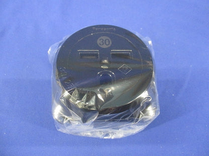 露出コンセント 接地2P ブラック WK3630