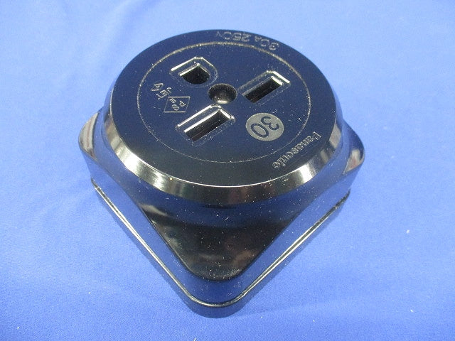 露出コンセント 接地2P ブラック WK3630