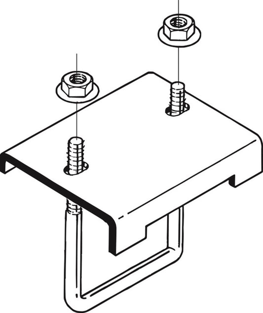 レースウェイ(形鋼用レースウェイ交差支持金具) DH1CL-20