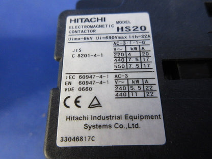 電磁接触器100V HS20