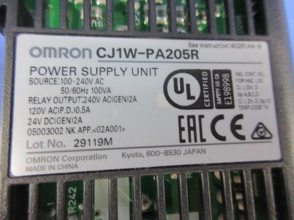 電源ユニット(ジャンク品) CJ1W-PA205R
