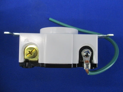 医療施設用配線器具 引掛埋込コンセント 接地リード線付 商用電源回路用 白 接地2P 30A MH2878WW-1
