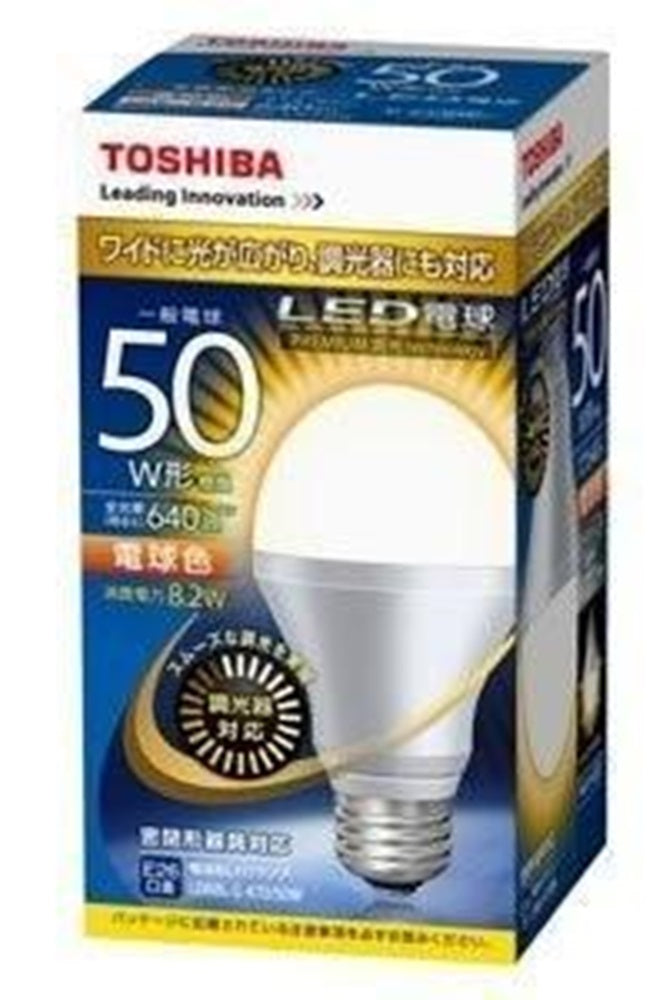 LED電球 2700K 電球色 E26口金 調光器対応 LDA8L-G-K/D/50W