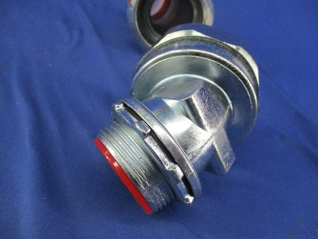 ノックアウト用防水コネクタ 45°形 厚鋼電線管おねじ付(2個入)キズ・汚れ有 W45BG50