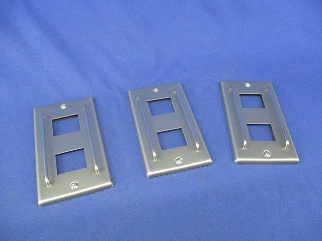 新金プレート1連縦棒タイプ(3枚入)(キズ有) BSW-1112W