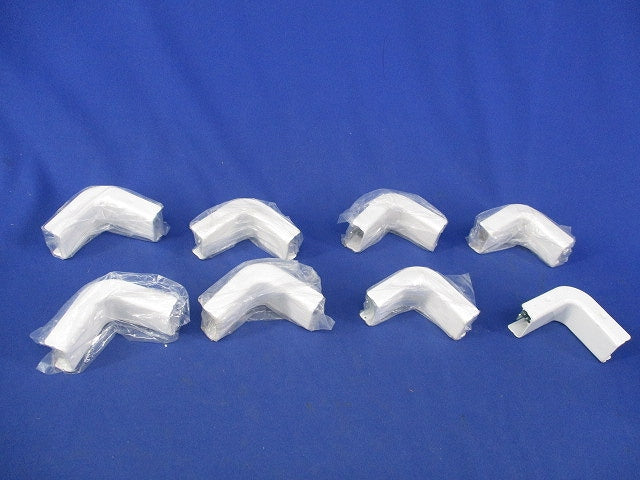 メタルモールA型用インターナルエルボ(8個入)(ホワイト)(キズ・汚れ有) DZA121W