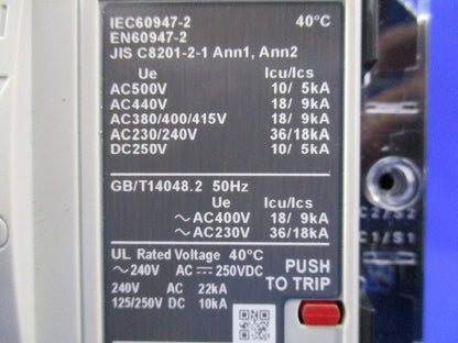 汎用一般配線用オートブレーカ3P225A(キズ・汚れ有) BW250EAGU-3P225